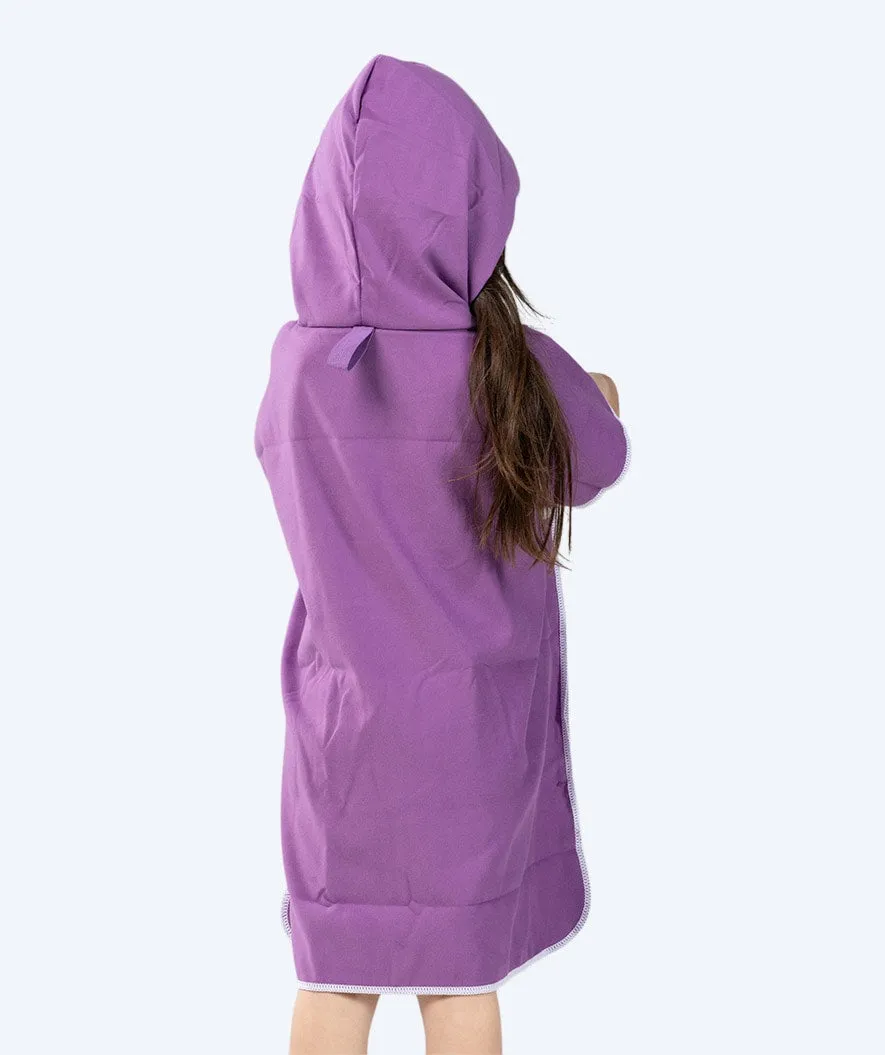 Watery badeponcho til børn - Microfiber - Lilla