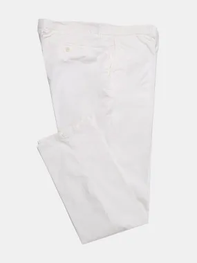 White Cotton Chino - LUCKY LAST