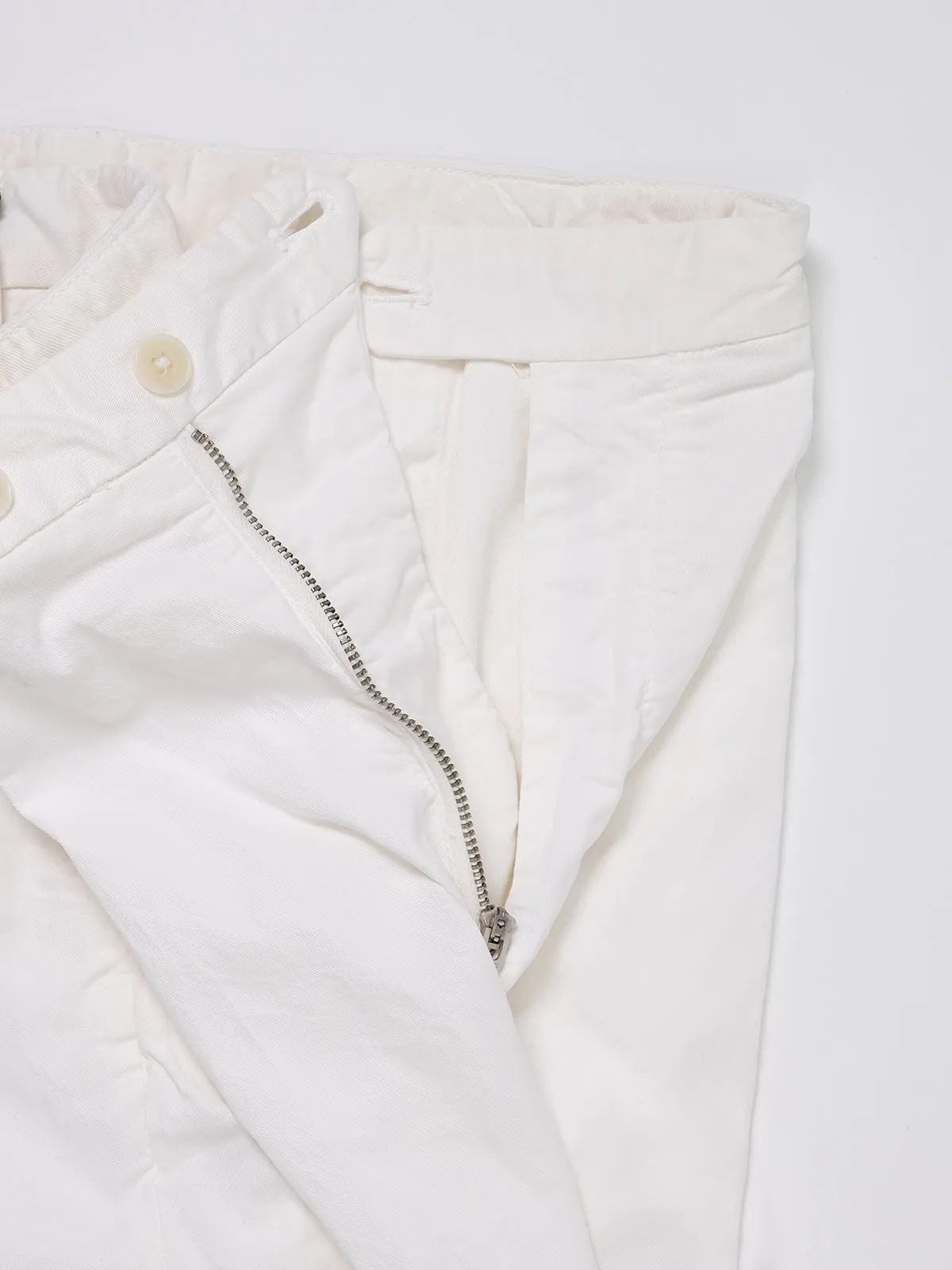 White Cotton Chino - LUCKY LAST