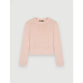 Women Fancy Knit Sweater - Orange