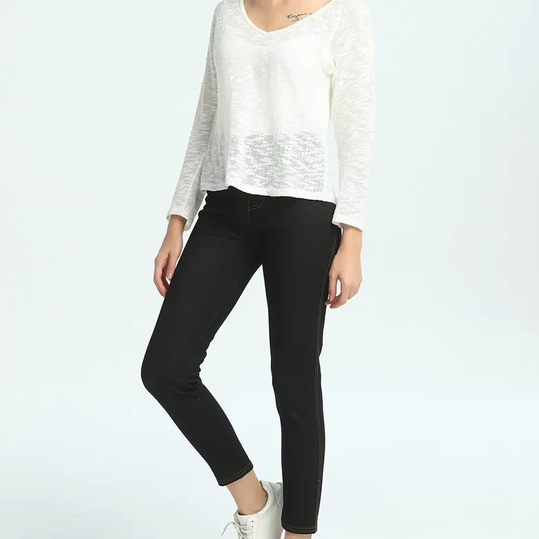 Women's Winter Casual Skinny Denim Warm Leggings