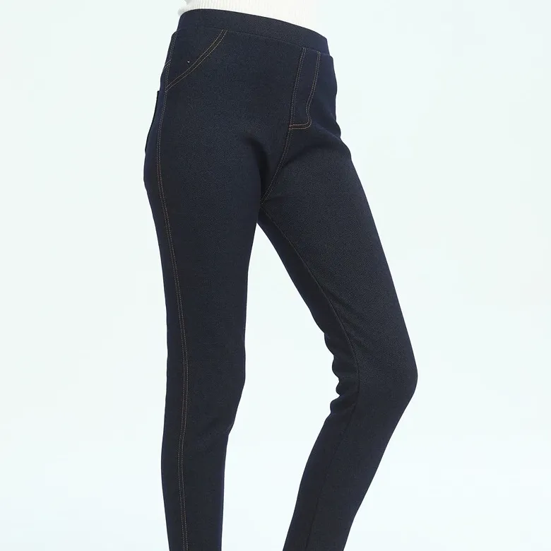 Women's Winter Casual Skinny Denim Warm Leggings