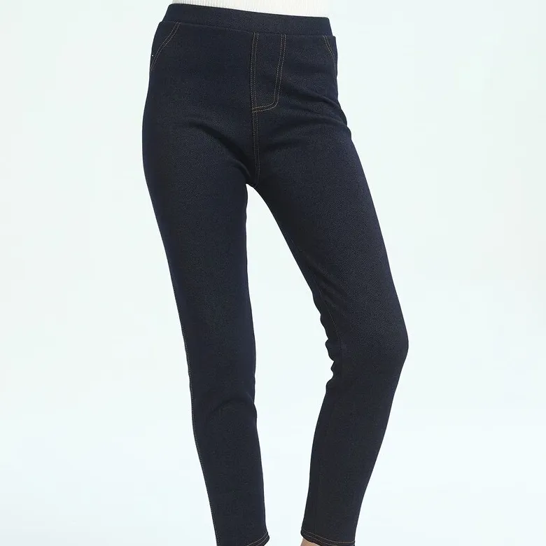 Women's Winter Casual Skinny Denim Warm Leggings