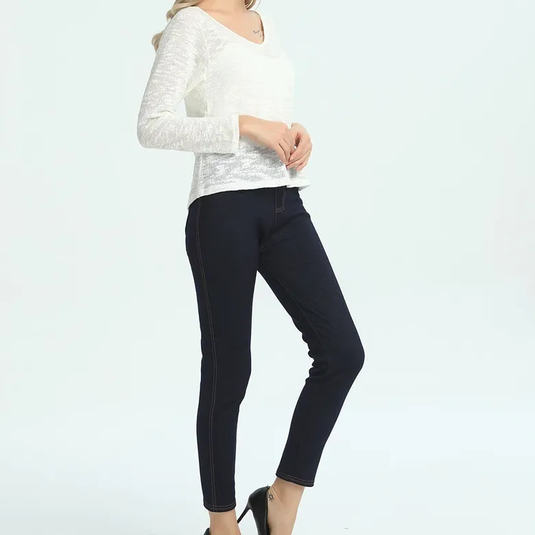 Women's Winter Casual Skinny Denim Warm Leggings