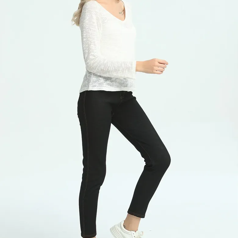 Women's Winter Casual Skinny Denim Warm Leggings