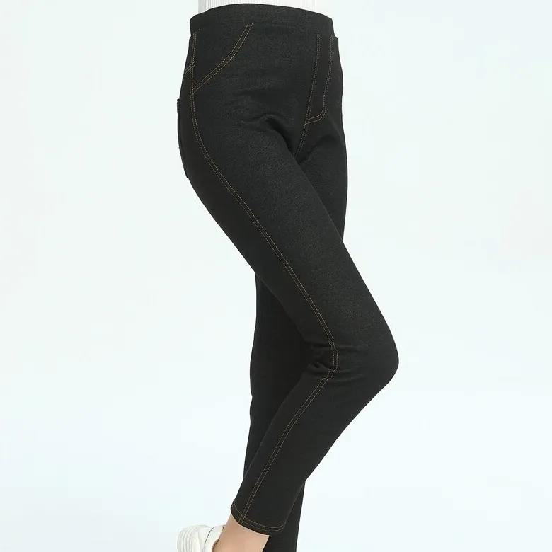 Women's Winter Casual Skinny Denim Warm Leggings