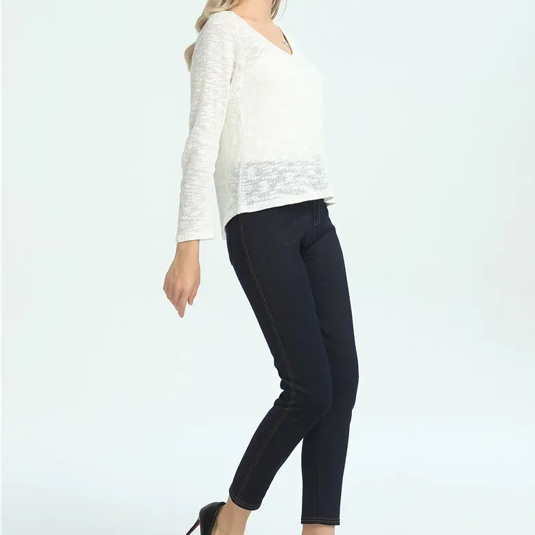 Women's Winter Casual Skinny Denim Warm Leggings