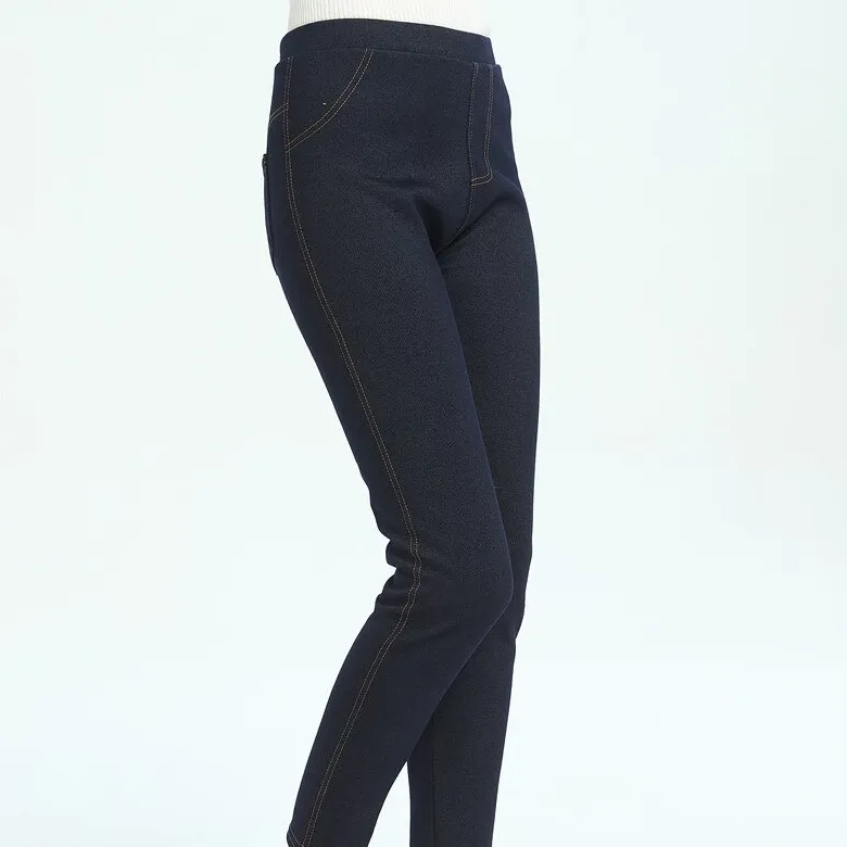Women's Winter Casual Skinny Denim Warm Leggings