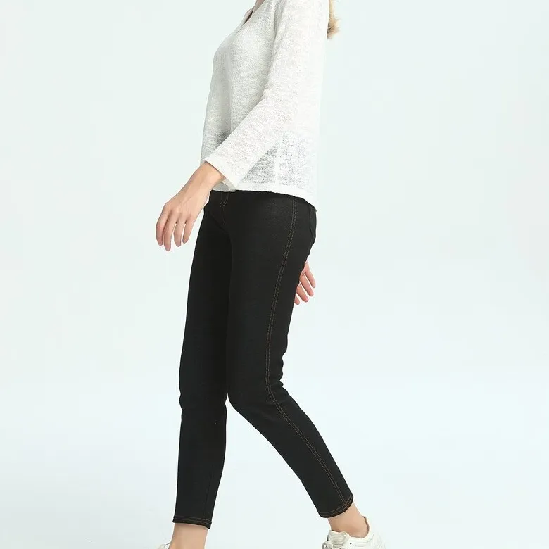 Women's Winter Casual Skinny Denim Warm Leggings