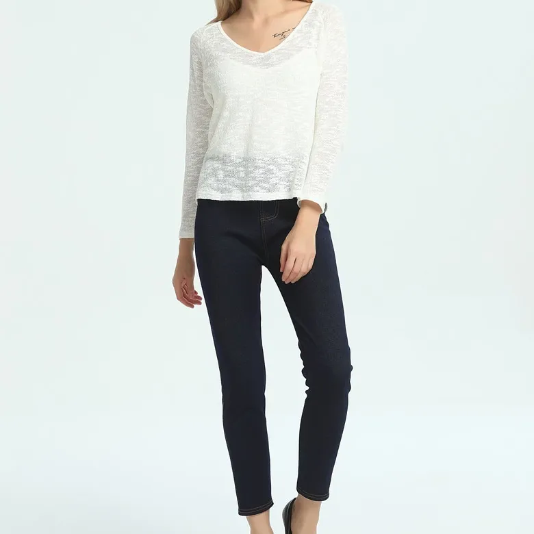 Women's Winter Casual Skinny Denim Warm Leggings